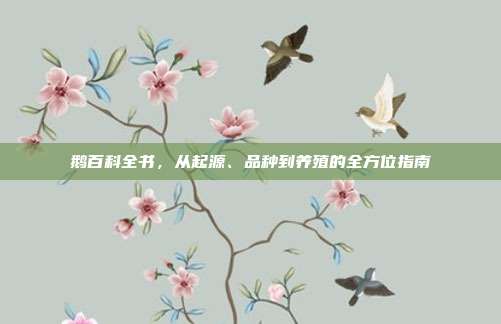 鹅百科全书，从起源、品种到养殖的全方位指南