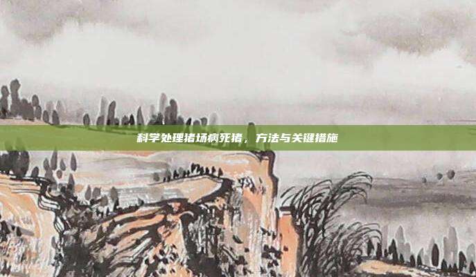 科学处理猪场病死猪，方法与关键措施