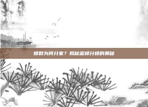 蜂群为何分家？揭秘蜜蜂分蜂的奥秘