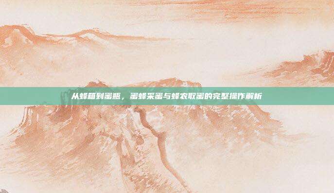 从蜂箱到蜜瓶，蜜蜂采蜜与蜂农取蜜的完整操作解析