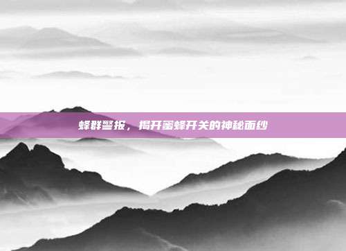 蜂群警报，揭开蜜蜂开关的神秘面纱