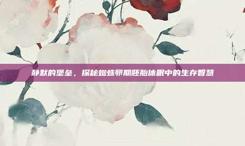 静默的堡垒，探秘蜘蛛卵期胚胎休眠中的生存智慧