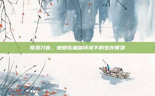 荒漠刀客，螳螂在极端环境下的生存智慧
