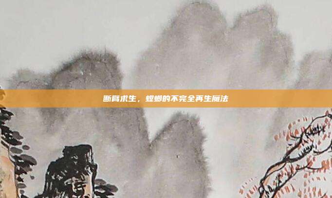 断臂求生，螳螂的不完全再生魔法