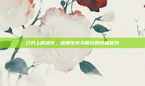 刀刃上的进化，螳螂生存与繁衍的终极优势