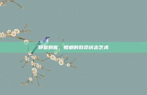 静默刺客，螳螂的致命伏击艺术