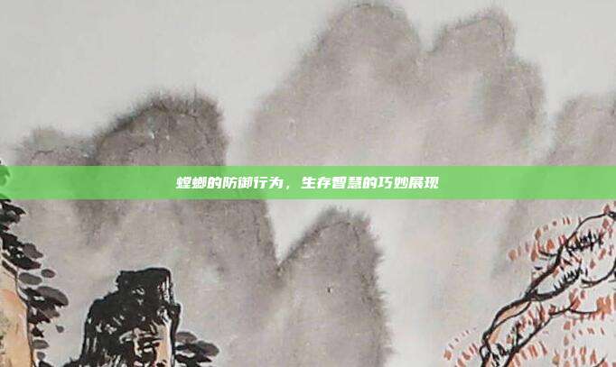 螳螂的防御行为，生存智慧的巧妙展现