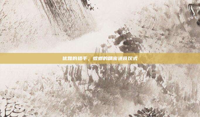 优雅的猎手，螳螂的精密进食仪式