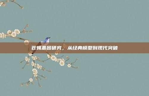 苍蝇基因研究，从经典模型到现代突破