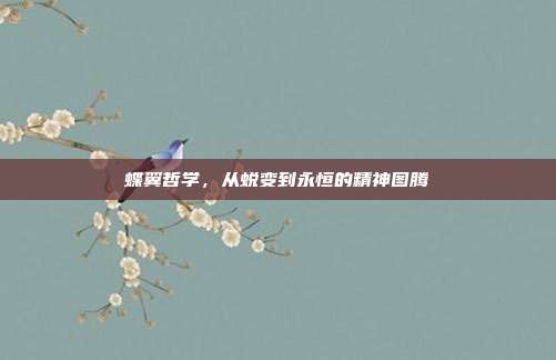 蝶翼哲学，从蜕变到永恒的精神图腾