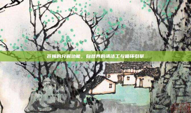 苍蝇的分解功能，自然界的清洁工与循环引擎
