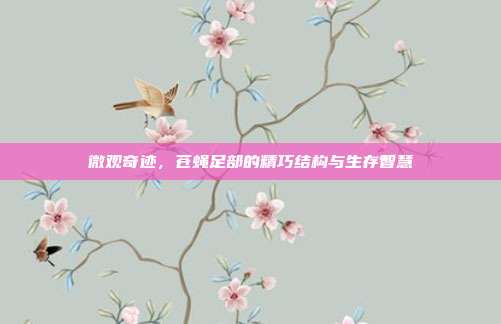 微观奇迹，苍蝇足部的精巧结构与生存智慧