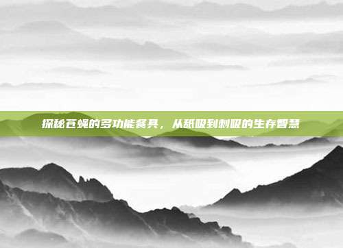 探秘苍蝇的多功能餐具，从舐吸到刺吸的生存智慧