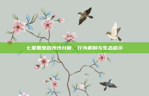七星瓢虫趋光性分析，行为机制与生态启示