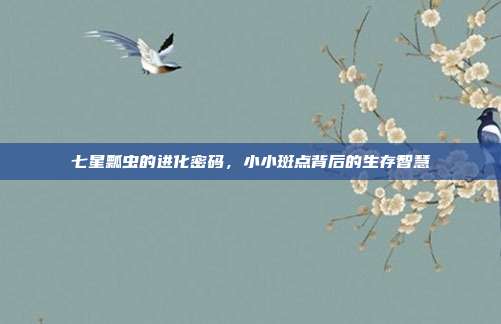 七星瓢虫的进化密码，小小斑点背后的生存智慧