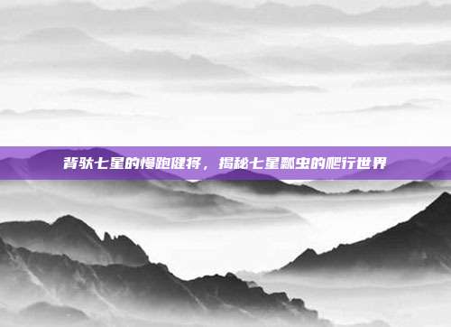 背驮七星的慢跑健将，揭秘七星瓢虫的爬行世界
