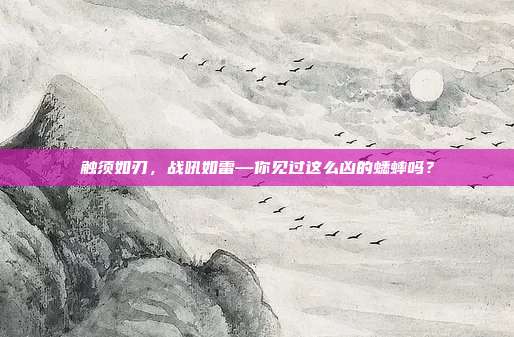 触须如刃，战吼如雷—你见过这么凶的蟋蟀吗？
