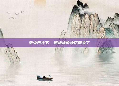 草尖月光下，抓蟋蟀的快乐回来了