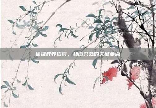 狐狸群养指南，和谐共处的关键要点