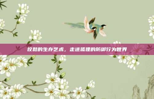 狡黠的生存艺术，走进狐狸的防御行为世界