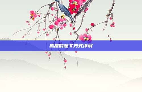 狐狸的越冬方式详解