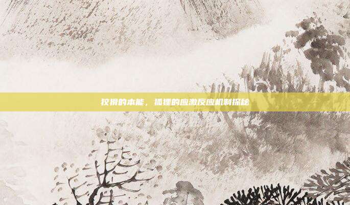 狡猾的本能，狐狸的应激反应机制探秘