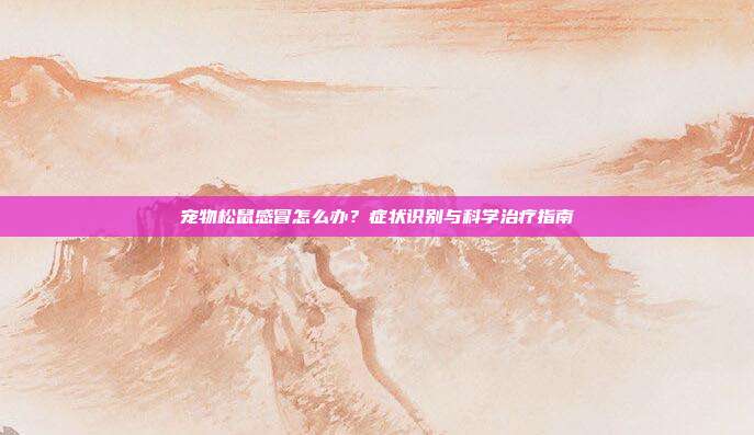 宠物松鼠感冒怎么办？症状识别与科学治疗指南