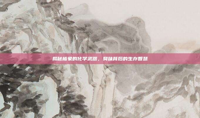 揭秘椿象的化学武器，臭味背后的生存智慧