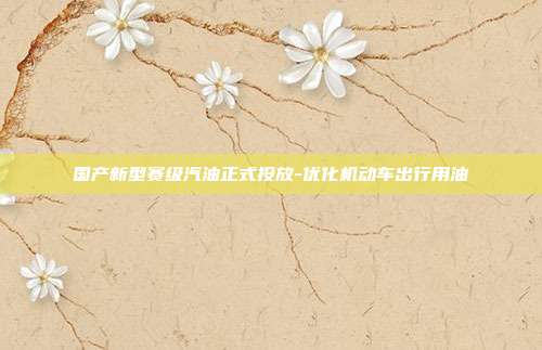 国产新型赛级汽油正式投放-优化机动车出行用油