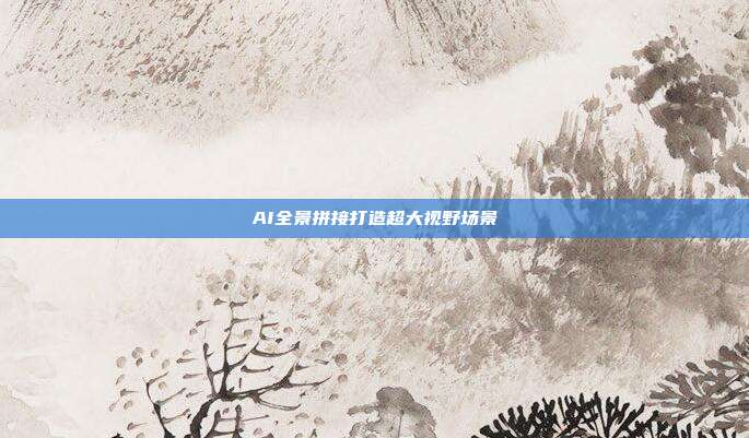 AI全景拼接打造超大视野场景
