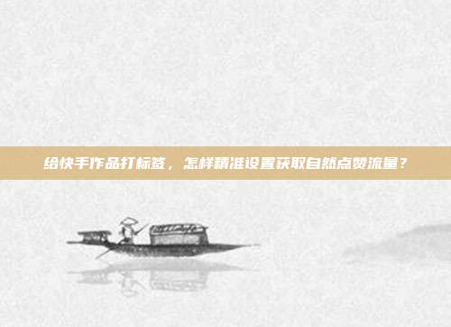给快手作品打标签，怎样精准设置获取自然点赞流量？