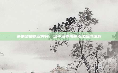 高铁站插队起冲突，动手滋事乘客依法赔付道歉